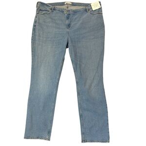 Abercrombie‎ & Fitch 90s Slim Straight Jeans Ultra High Rise Light Wash Size 24W